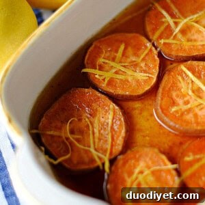Lemon and Cinnamon Sweet Potatoes