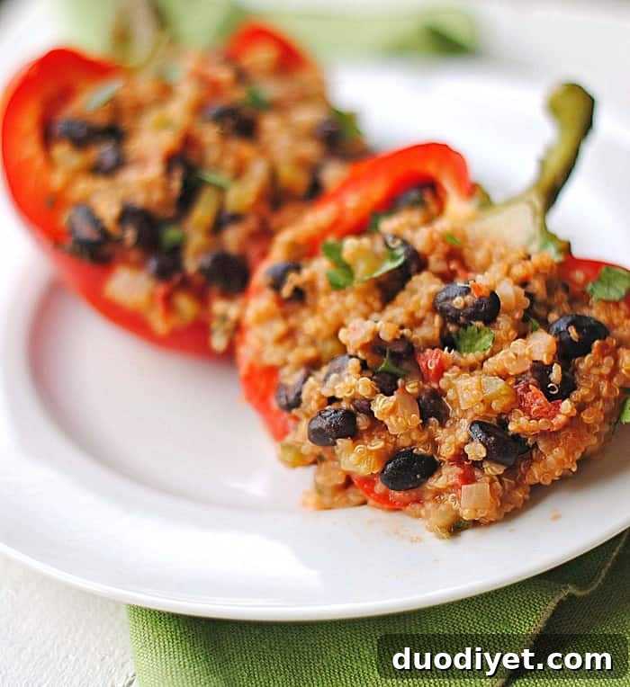 Quinoa Stuffed Bell Peppers Recipe 2 Quinoa stuffed bell peppers