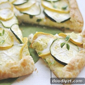 Savory Zucchini and Ricotta Galette Recipe 4 Finished Zucchini Squash Ricotta Galette