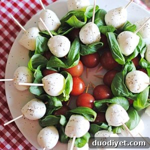 Balsamic-Glazed Caprese Skewers Recipe 4 Caprese skewer 3