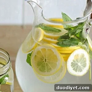 lemon water pitcher