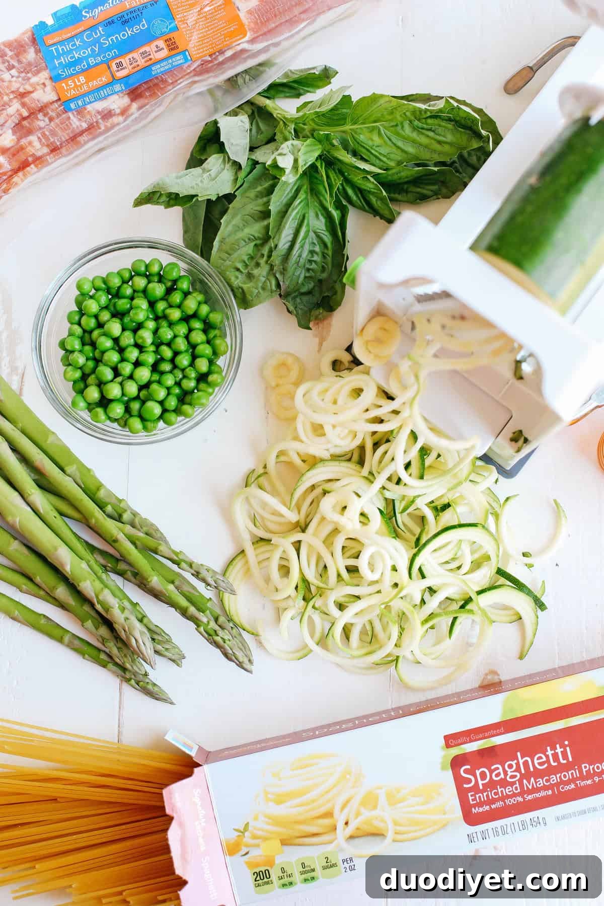 Loaded Veggie Pasta Salad Recipe with Sweet Basil Vinaigrette 4 Pasta salad ingredients