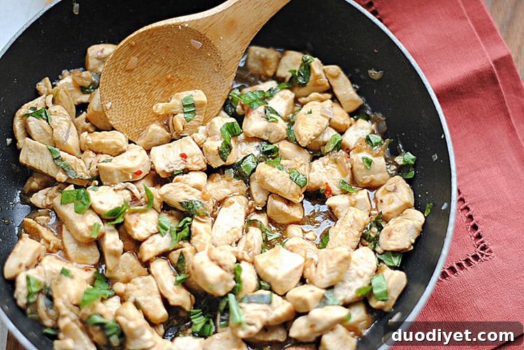 Spicy Thai Basil Chicken Pad Krapow Recipe 3 Spicy Basil Chicken photo 2