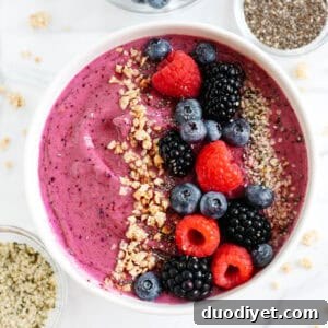 Triple Berry Smoothie Bowl