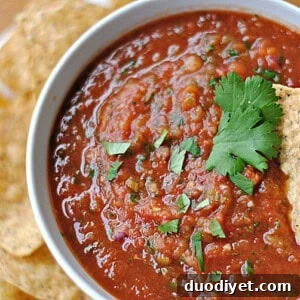Spicy lime salsa jar for serving