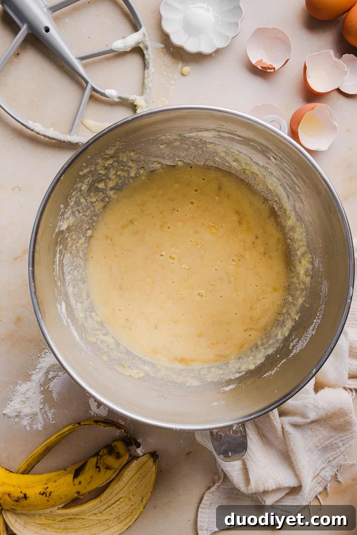 Banana bread close-up