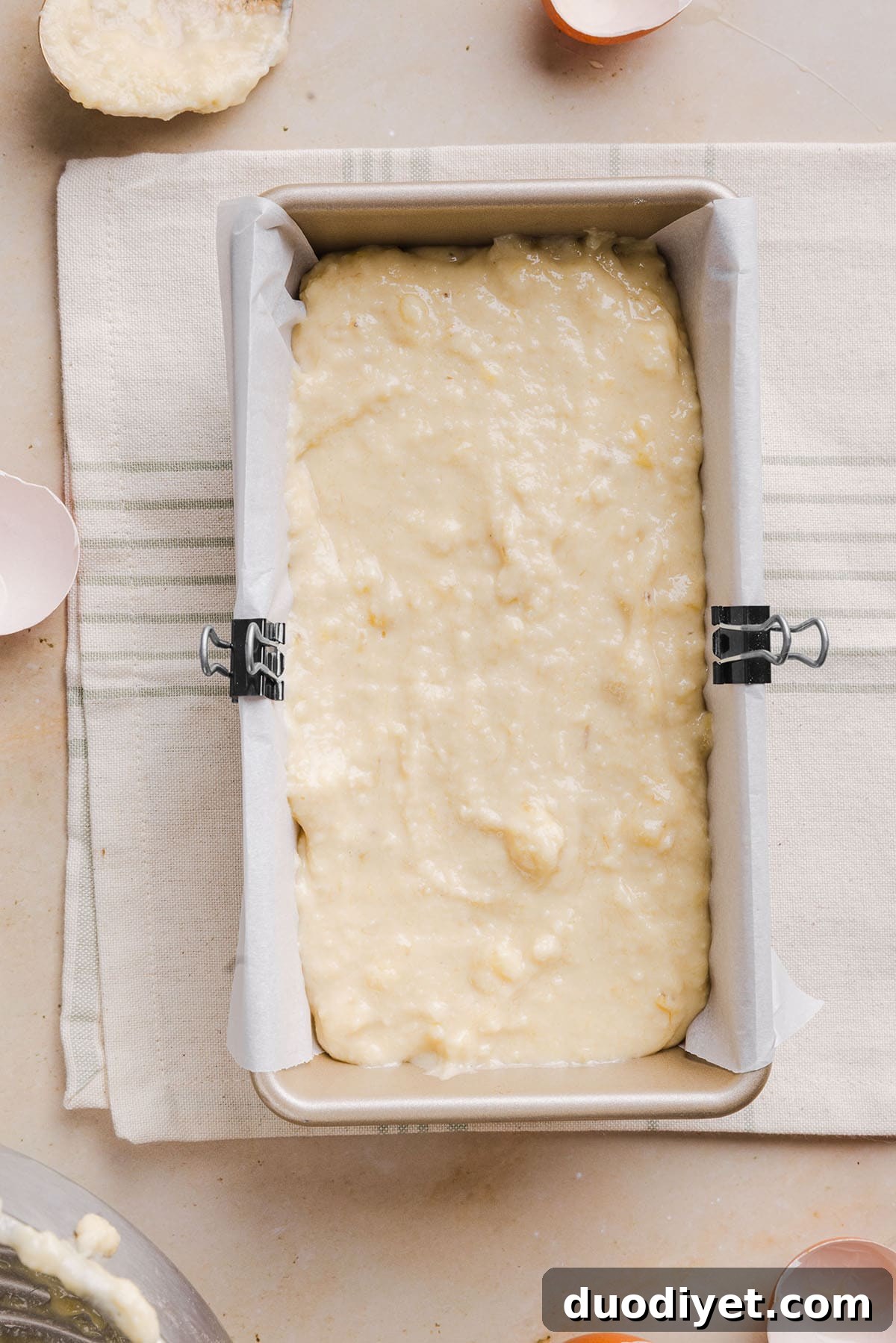 Whole banana bread loaf