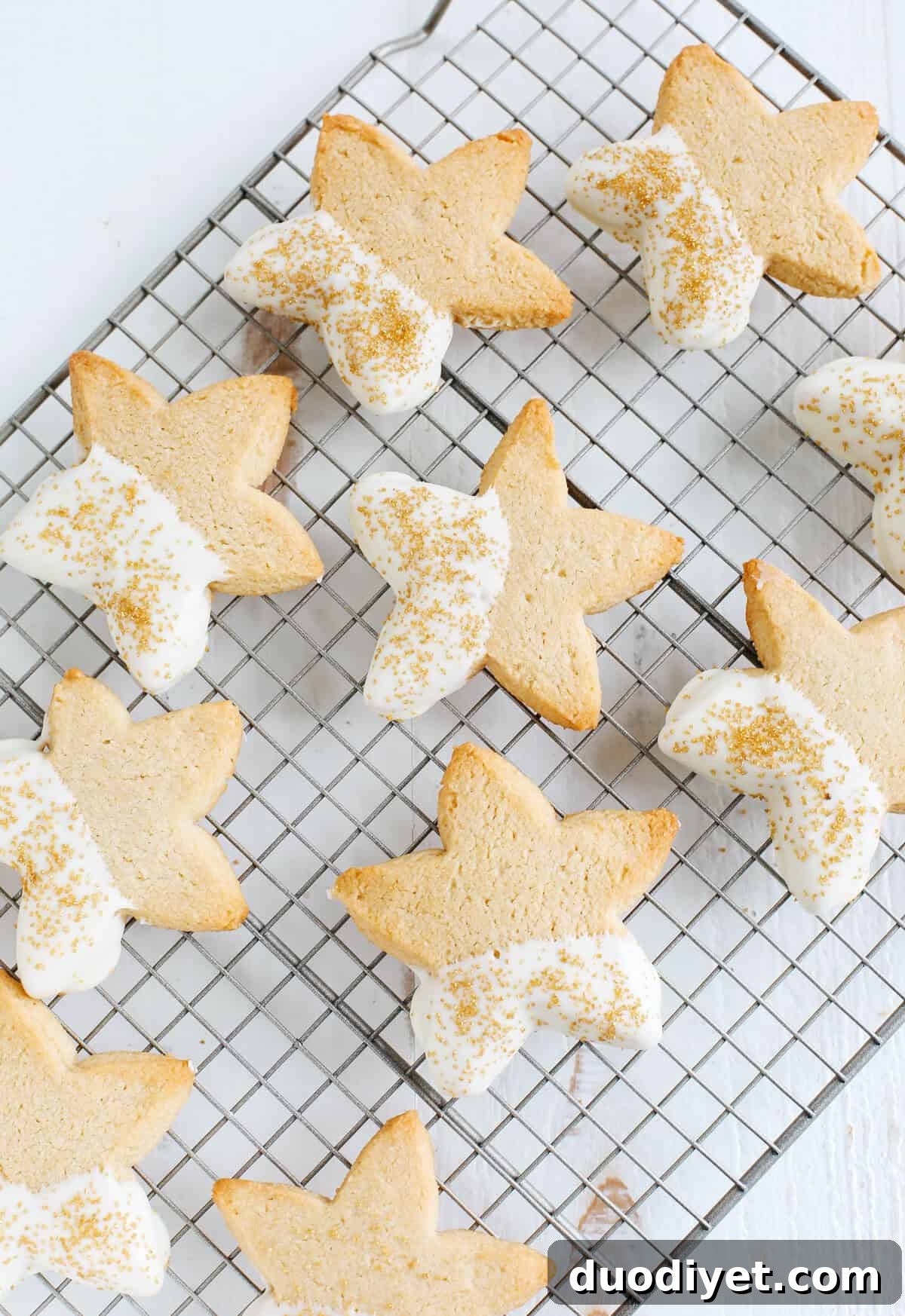 Grain-Free Holiday Sugar Cookies Recipe 4 Holiday cookie decorating setup with sprinkles and melted chocolate