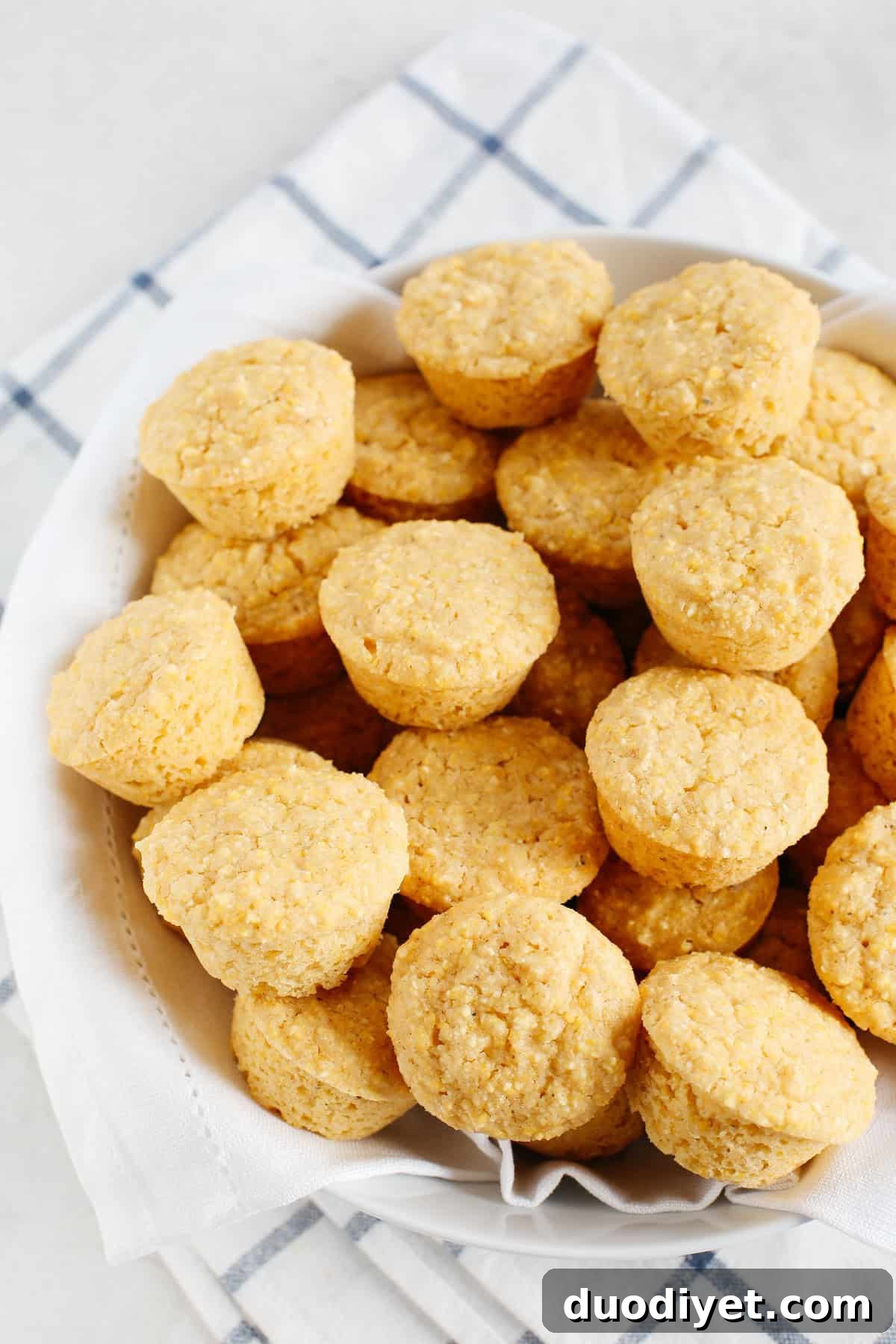 Moist and Fluffy Honey Cornbread Mini Muffins! #dairyfree #vegan 