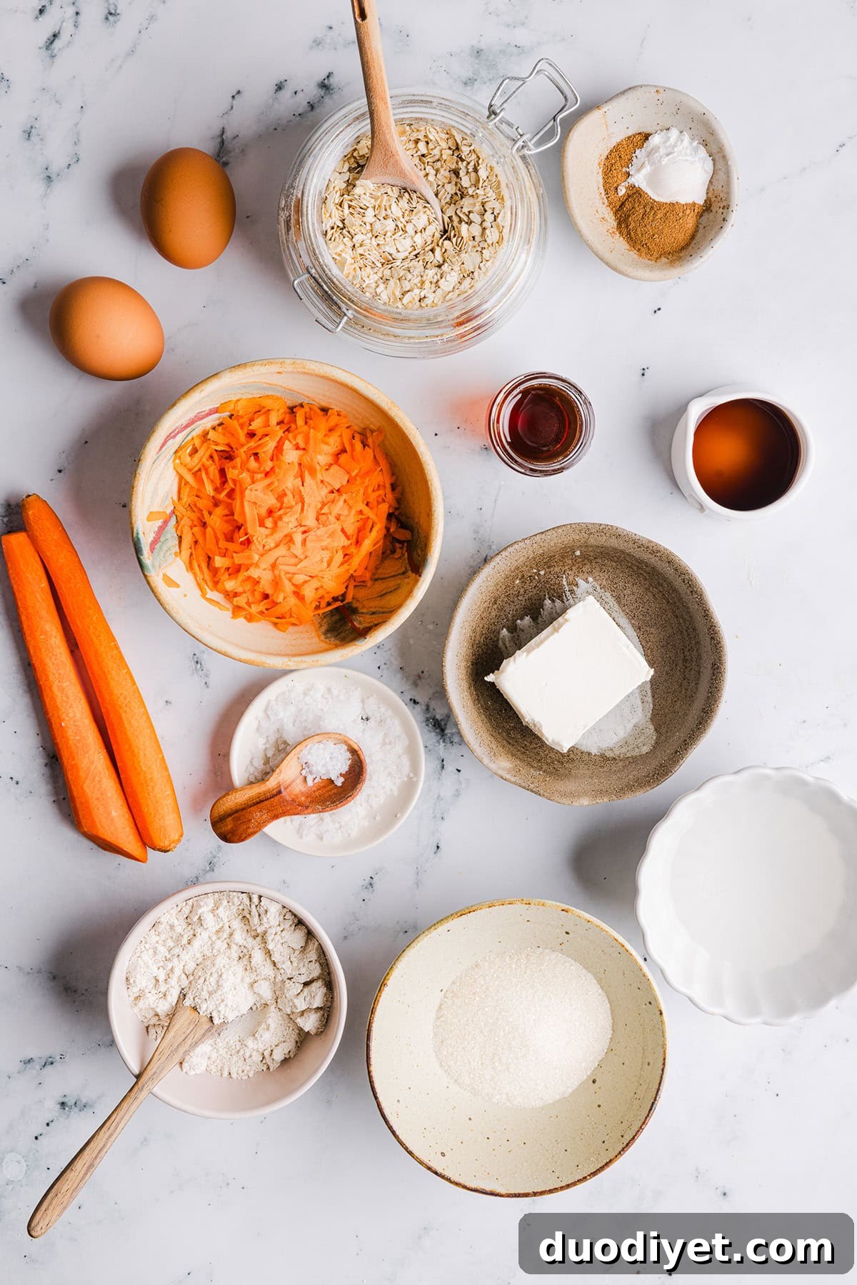 Tray of carrot cake oatmeal bars