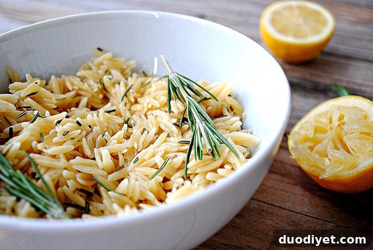 Orzo with Lemon and Rosemary