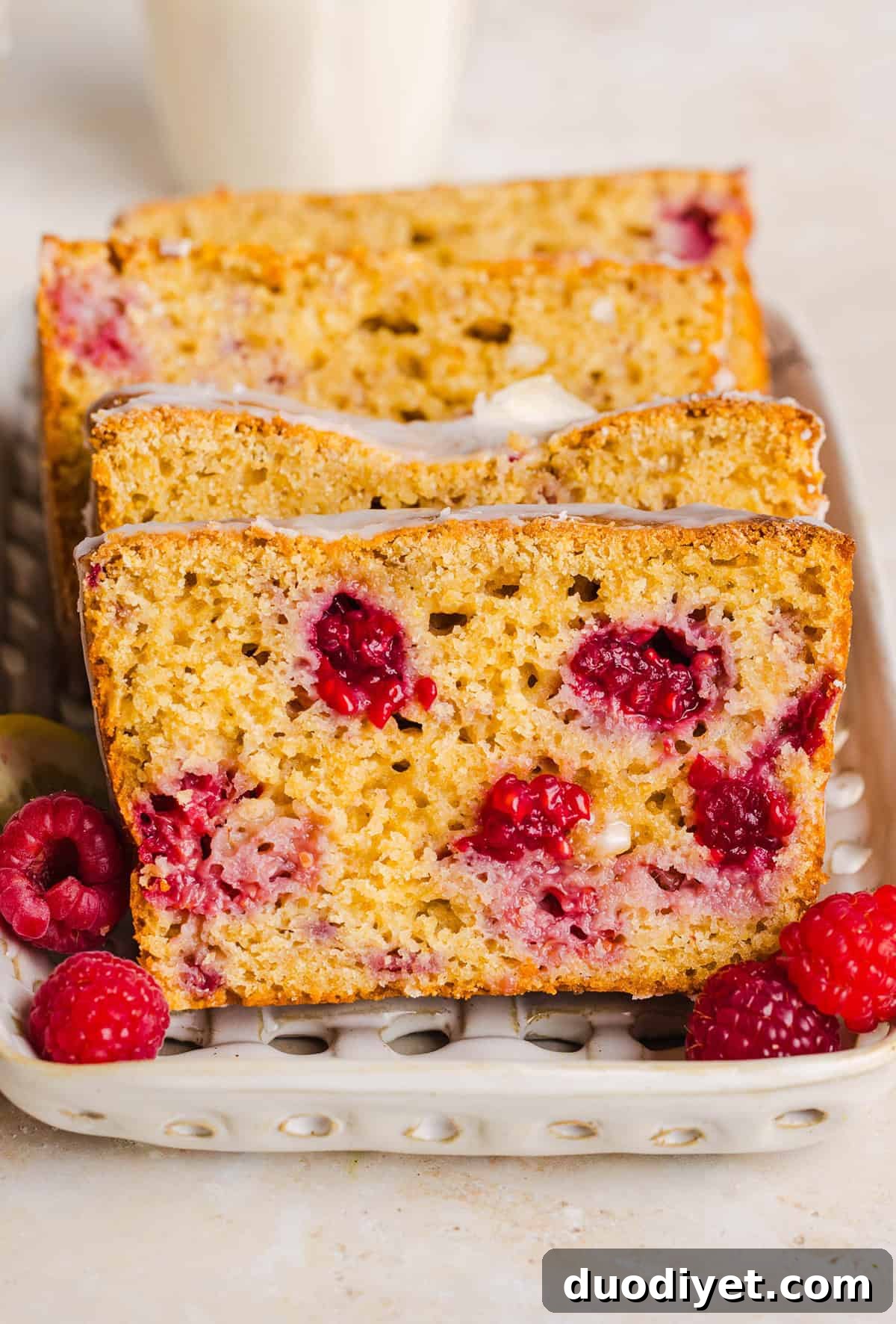 Moist Raspberry Lemon Yogurt Loaf Recipe 2 Make the BEST Raspberry Lemon Yogurt Bread with fresh raspberries, protein-packed Greek yogurt, and bright lemon flavor. This moist, wholesome quick bread is perfect for breakfast, brunch or dessert!