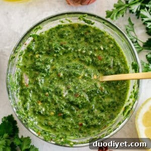 Chimichurri in jar