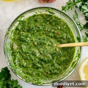 How to Make Authentic Argentine Chimichurri Sauce 5 Chimichurri finished sauce