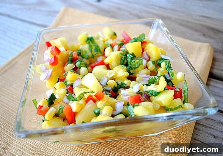 Grilled Chicken Thighs with Pineapple, Corn and Pepper Relish 3 Pineapple corn and bell pepper relish