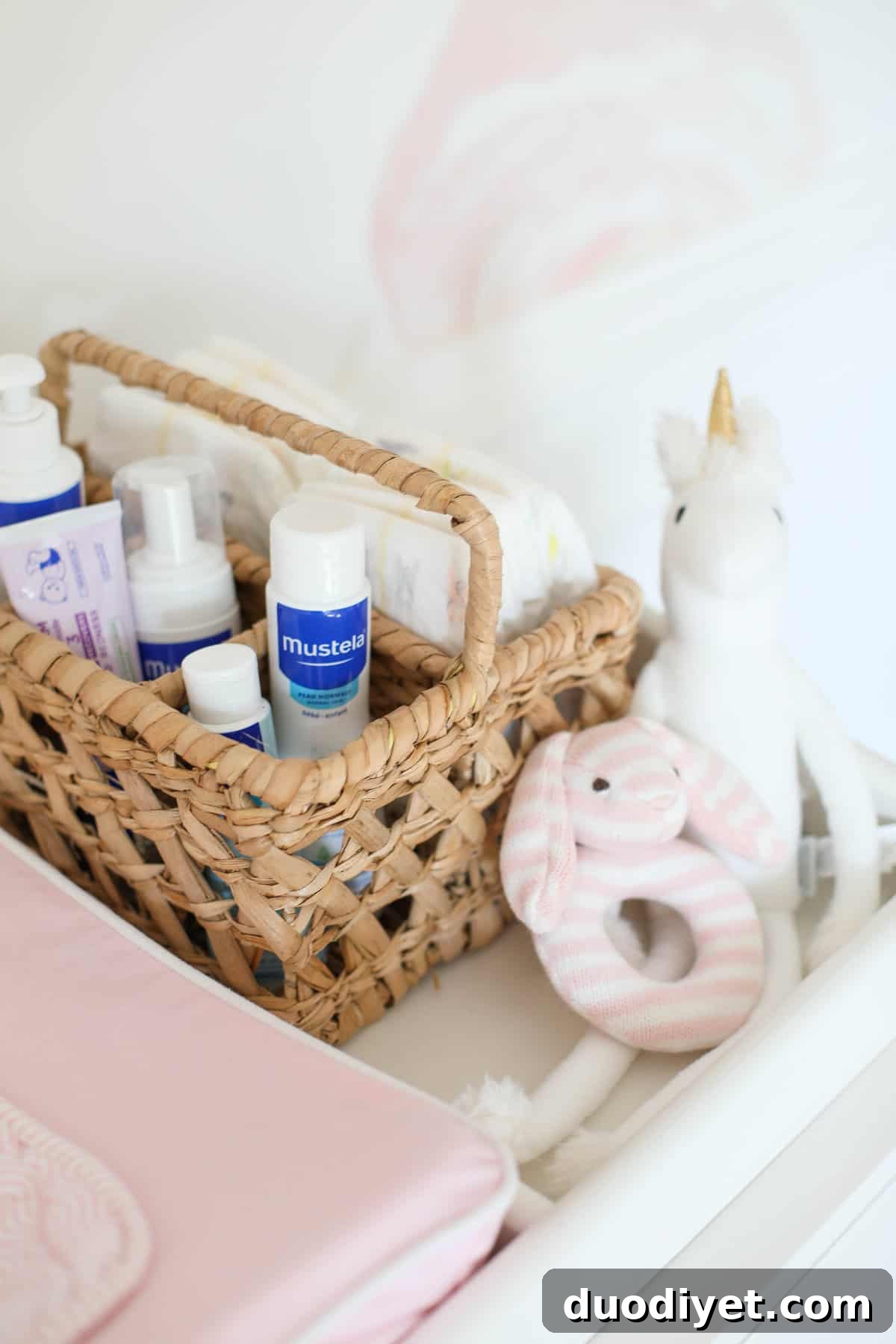 Baby Emma's pink floral nursery