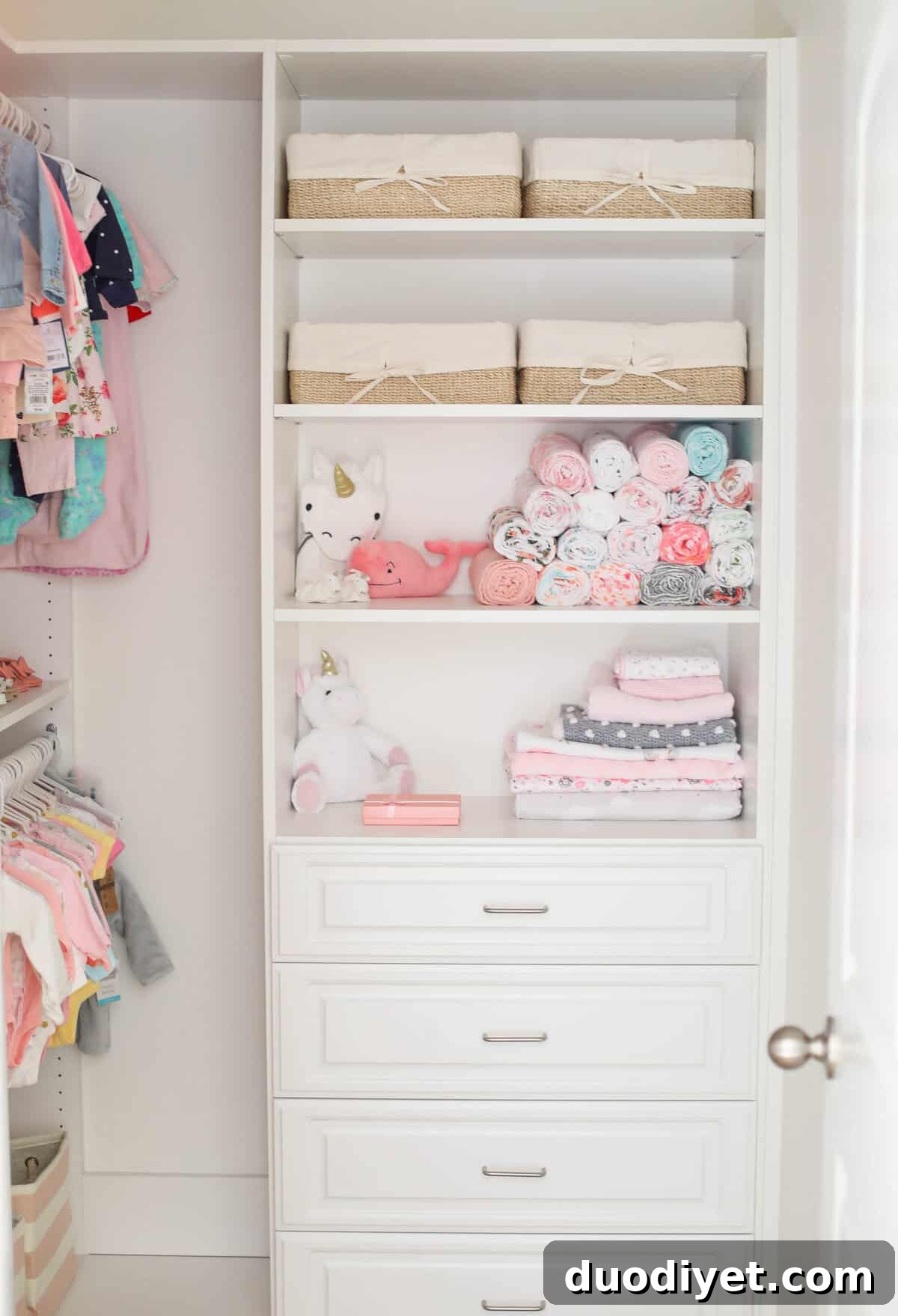 Baby Emma's pink floral nursery