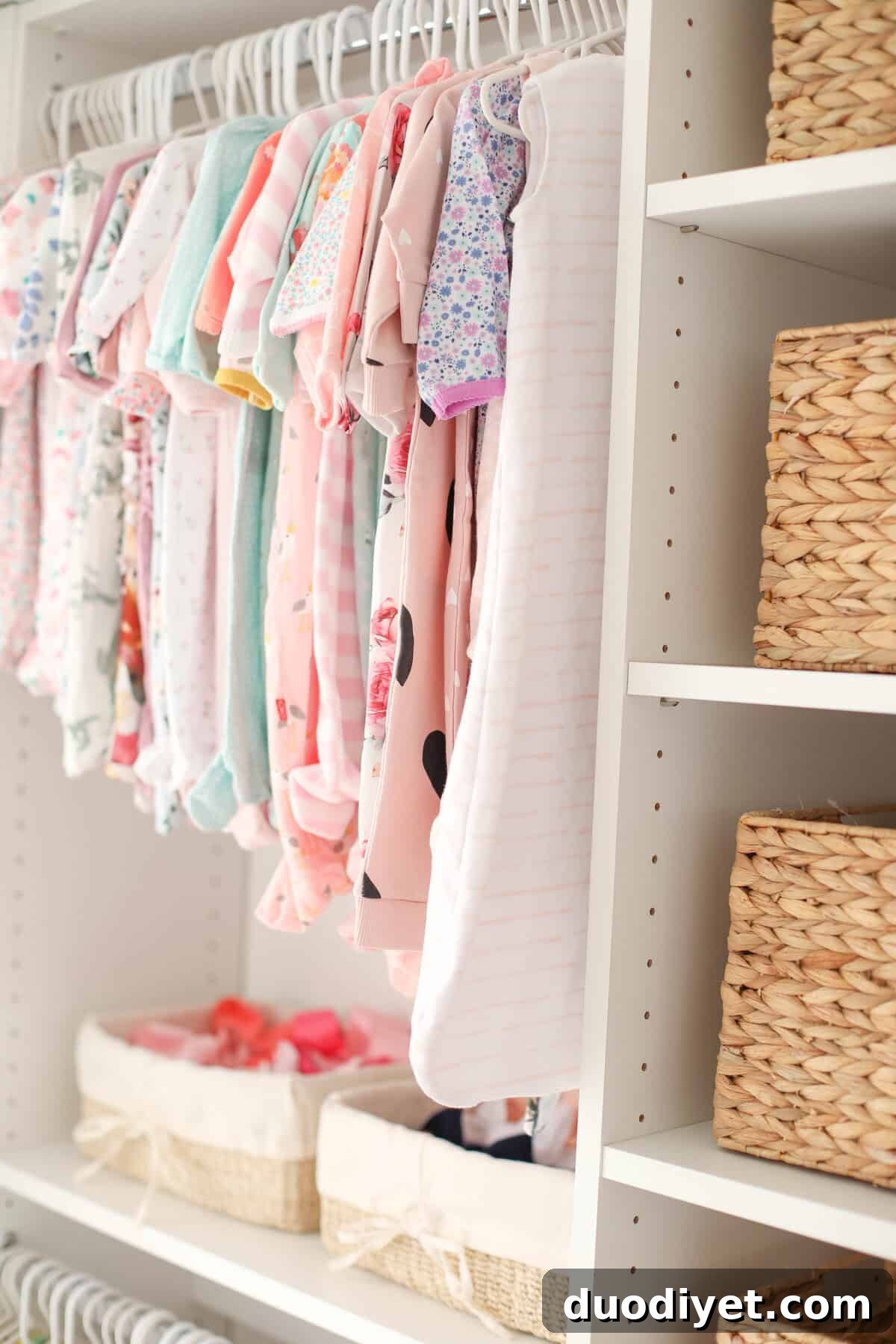 Baby Emma's pink floral nursery