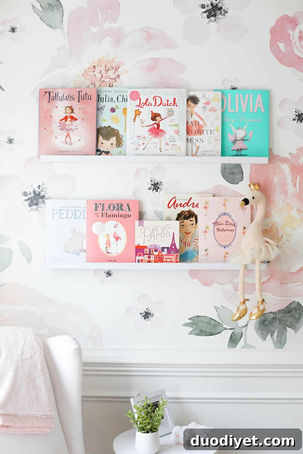 Baby Emma's pink floral nursery