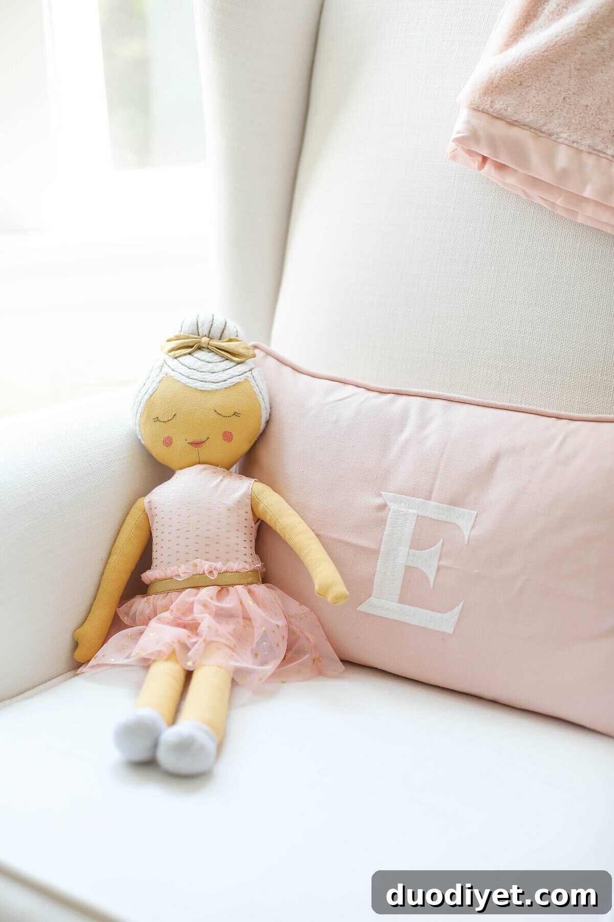 Baby Emma's pink floral nursery