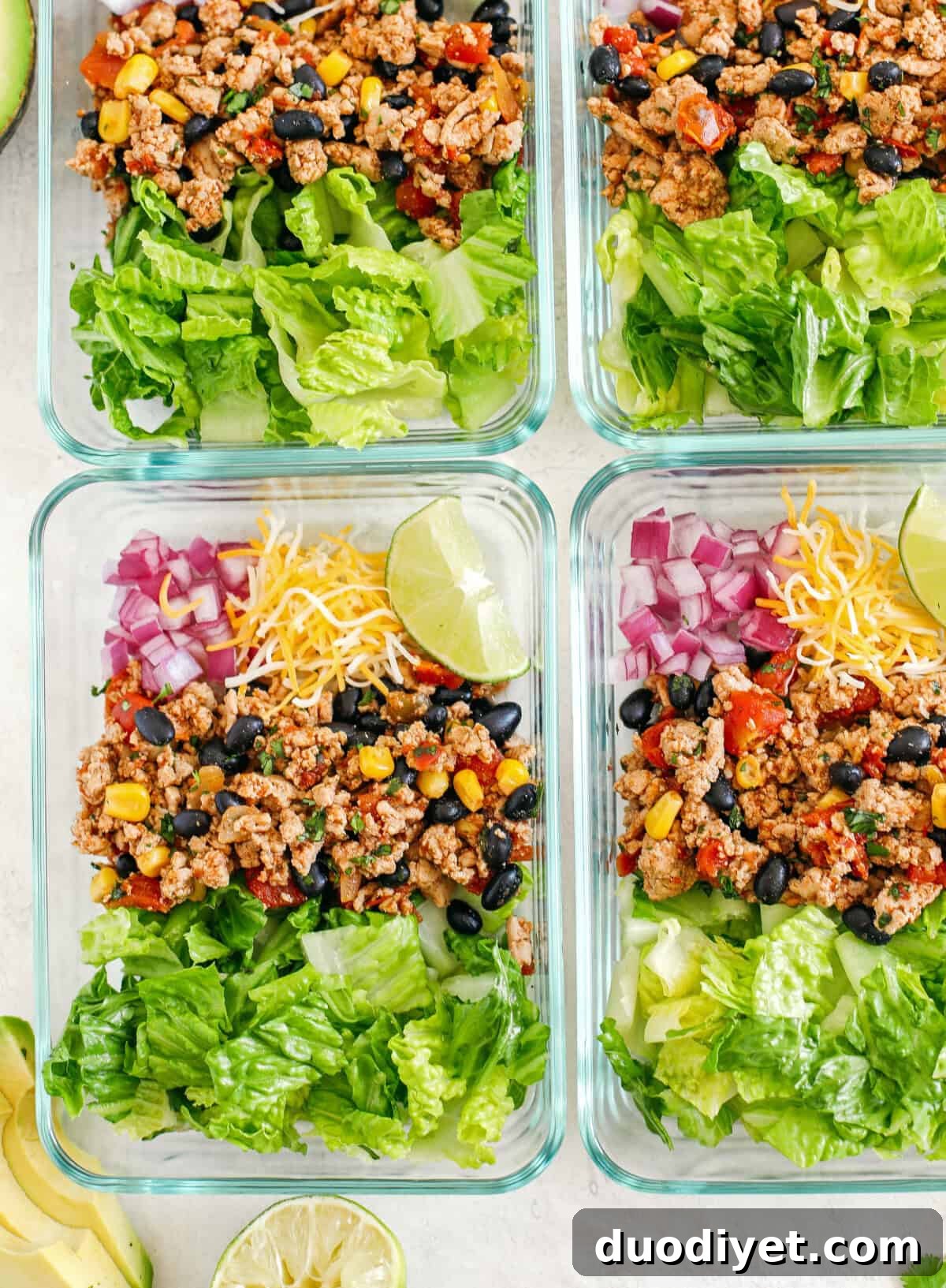 Turkey filling for lettuce wraps in a skillet