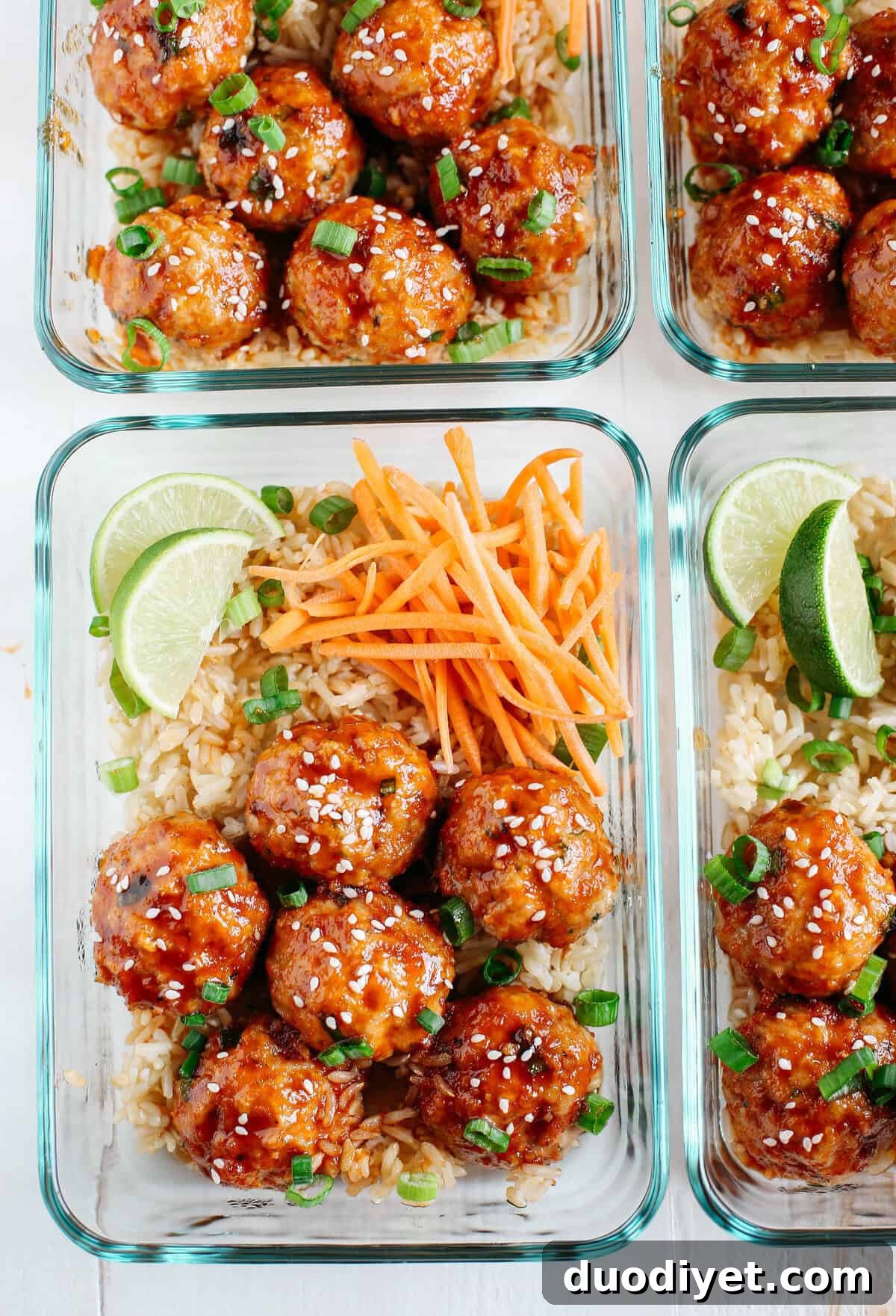 10 Make-Ahead Meal Prep Recipes to Save You Time 3 Honey Sriracha Glazed Meatballs