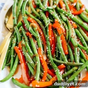 Ginger Soy Glazed Green Beans and Bell Peppers Stir Fry Recipe 5 img 14122 5