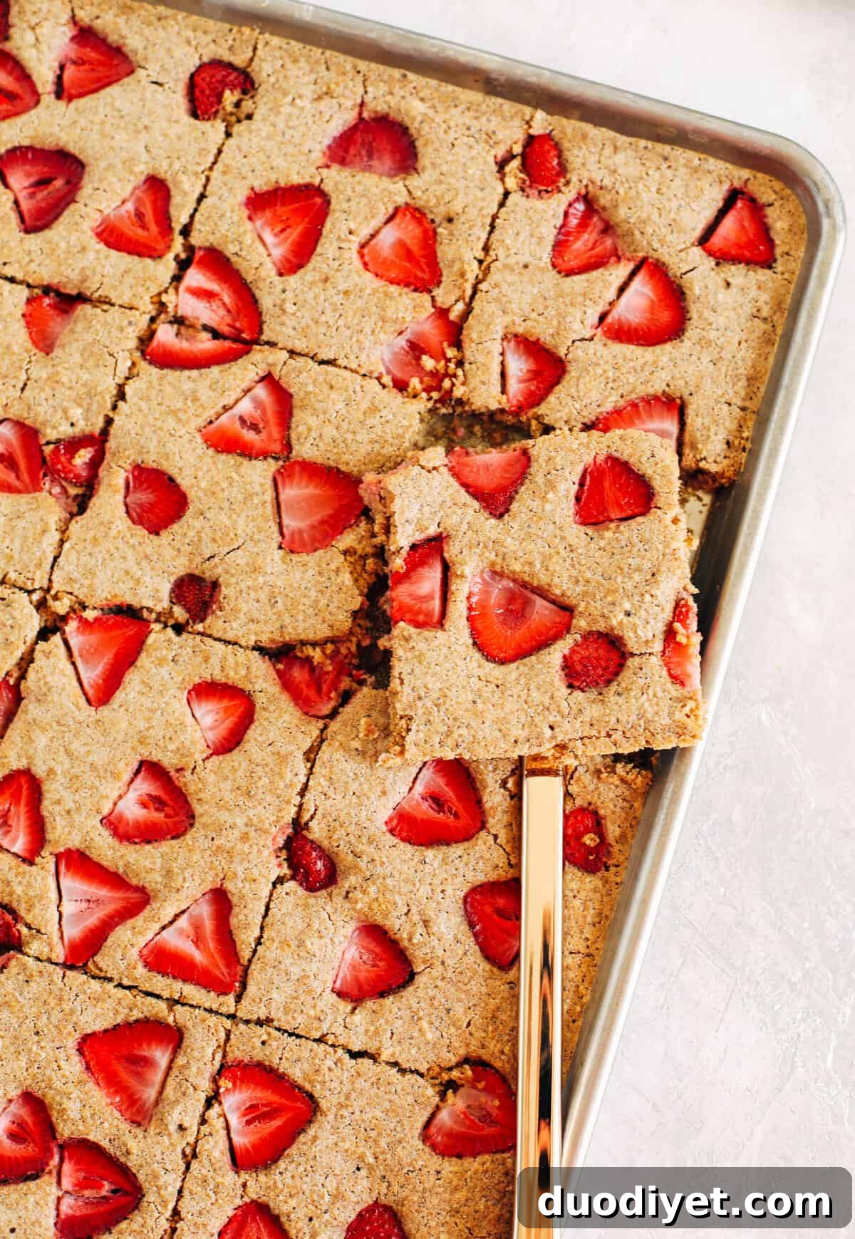 Sheet Pan Strawberry Pancake Recipe 3 These quick and easy Sheet Pan Strawberry Pancakes are the best way to make a bunch of pancakes all at once and are ready in just 15 minutes! Gluten free and perfect for a crowd!