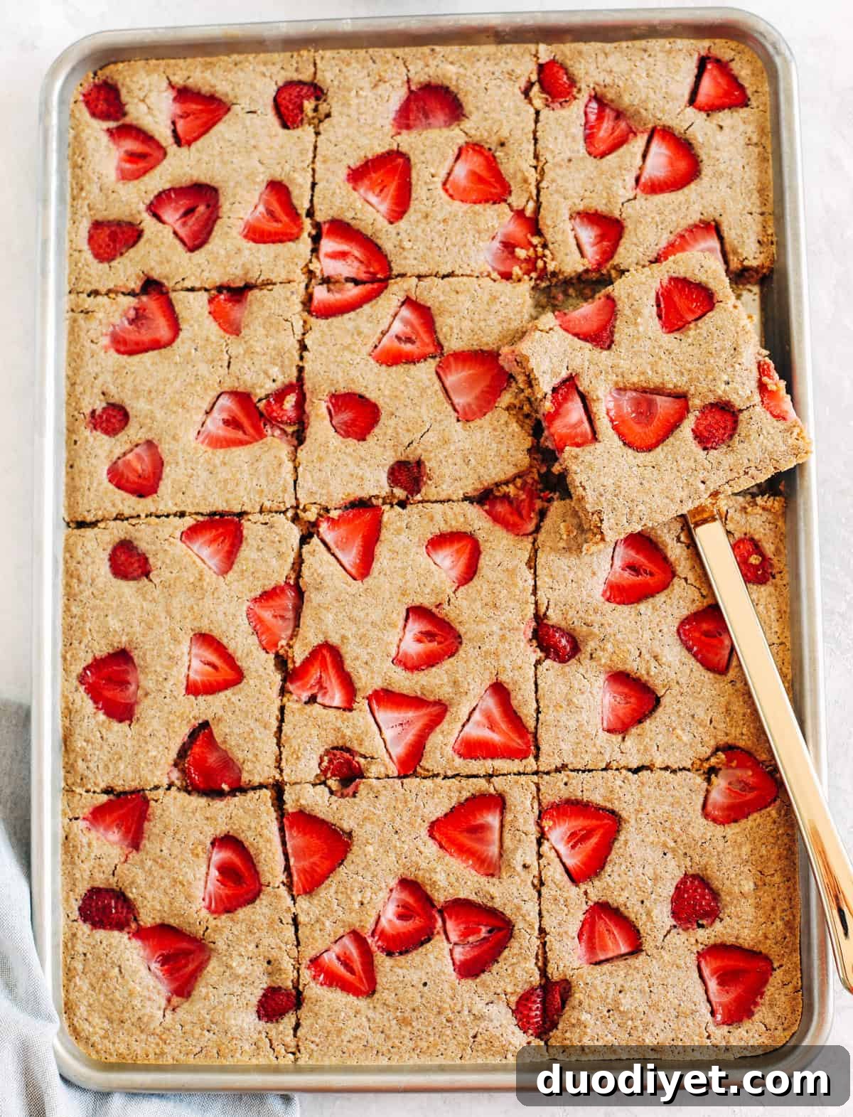 Sheet Pan Strawberry Pancake Recipe 4 These quick and easy Sheet Pan Strawberry Pancakes are the best way to make a bunch of pancakes all at once and are ready in just 15 minutes! Gluten free and perfect for a crowd!