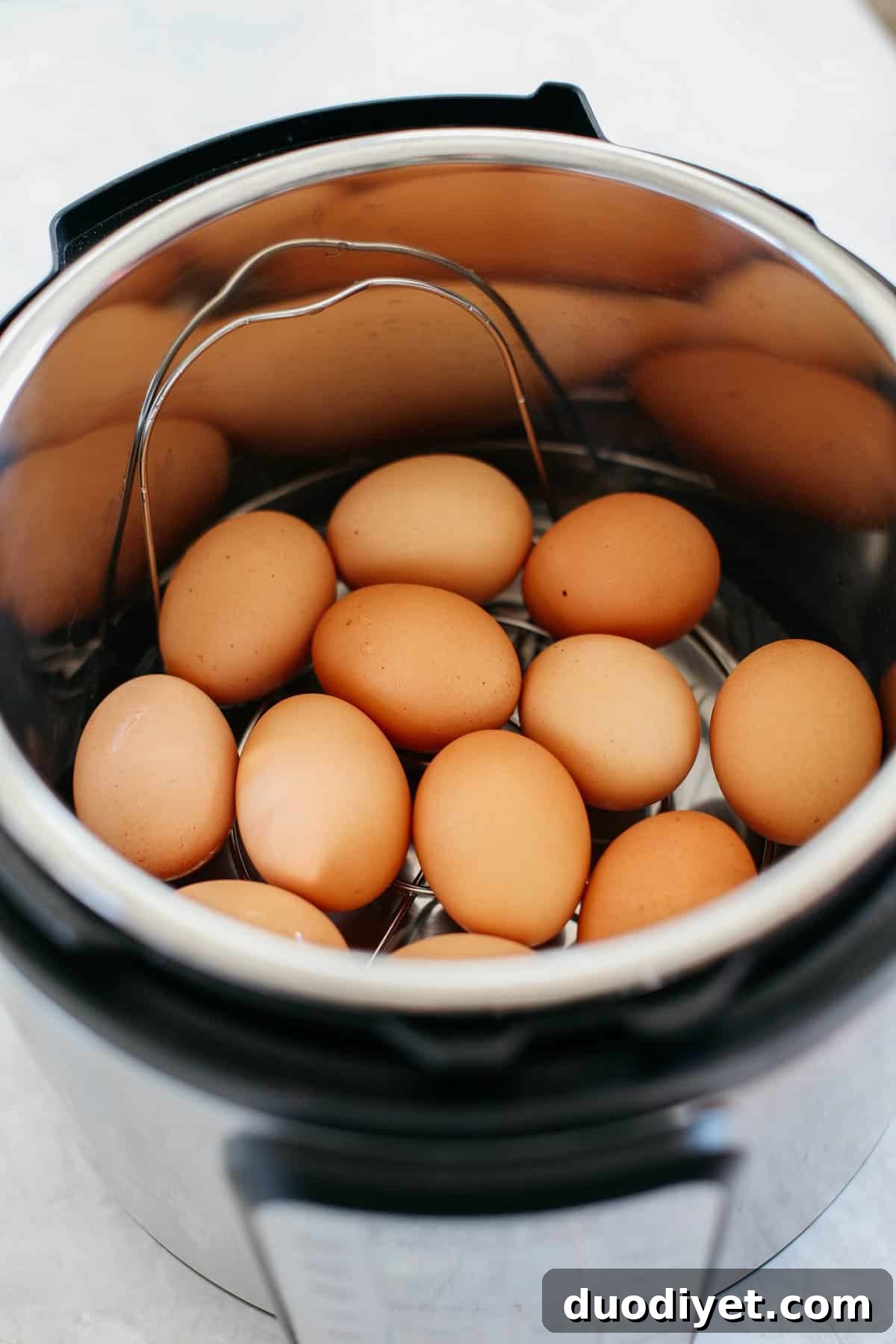 How to Make Perfect Instant Pot Hard Boiled Eggs Every Time 4 Perfectly cooked hard boiled eggs in the Instant Pot that are easy to peel and ready in just 15 minutes!