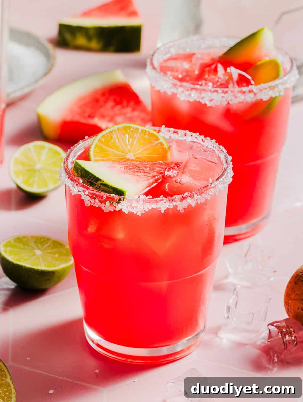 This Easy Watermelon Margarita Recipe is just what you need this summer! A fresh cocktail that is simple to make, refreshingly delicious and makes the perfect addition to summer barbecues or poolside!