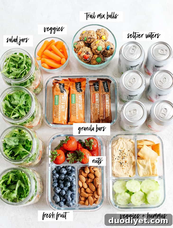 Fresh picnic spread