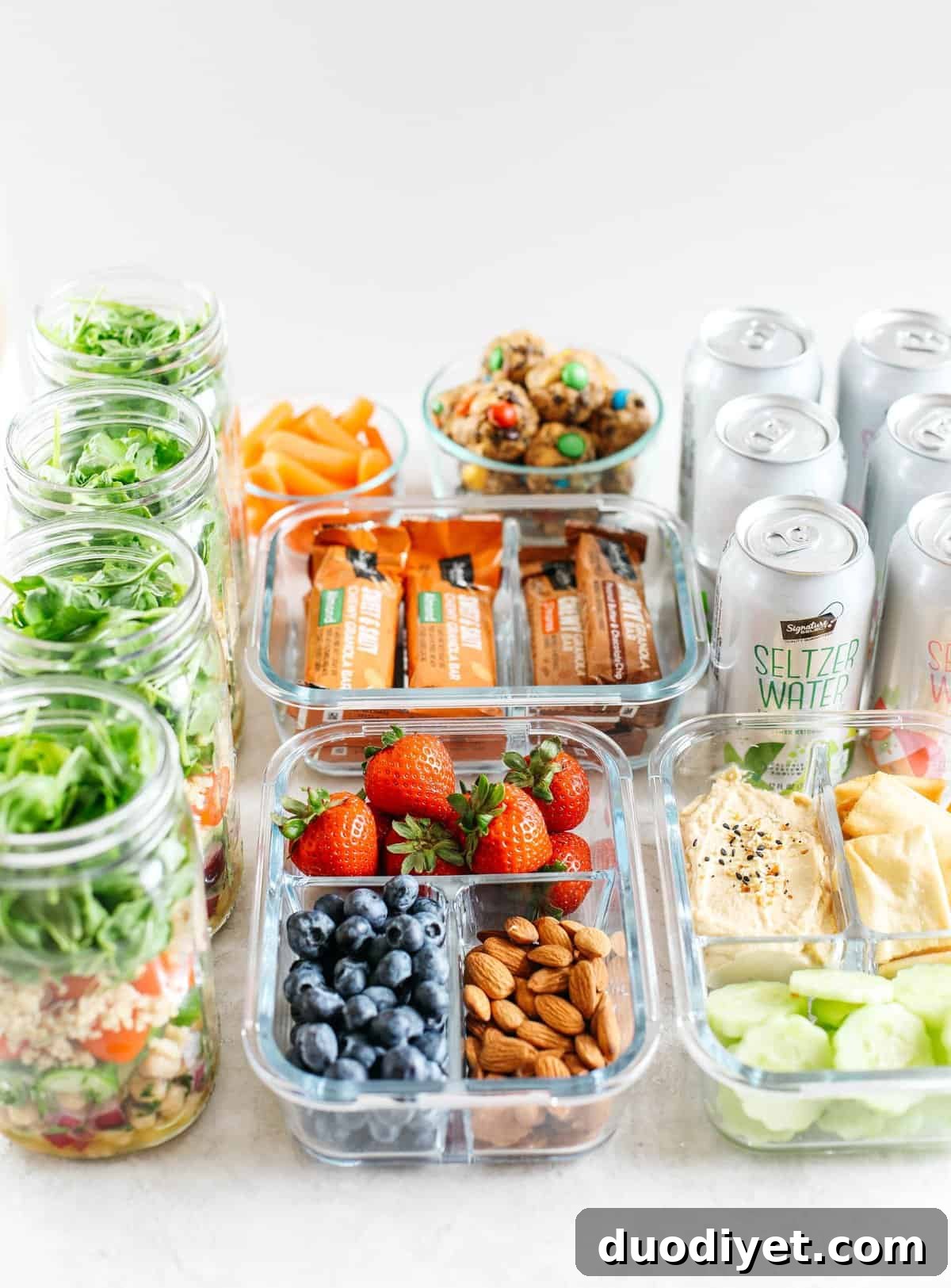 Snack prep in containers