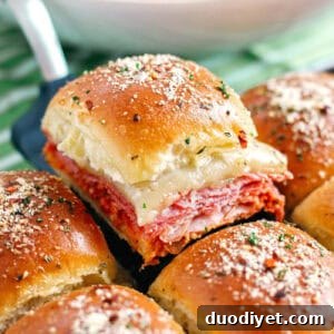 Hot Italian Sliders Recipe with Melted Provolone 7 img 16123 7