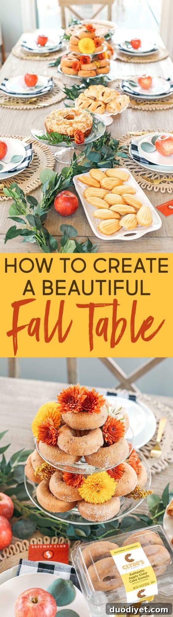 Whether hosting family this holiday or throwing together a quick brunch, here are some fun tips for creating a beautiful fall-inspired table!