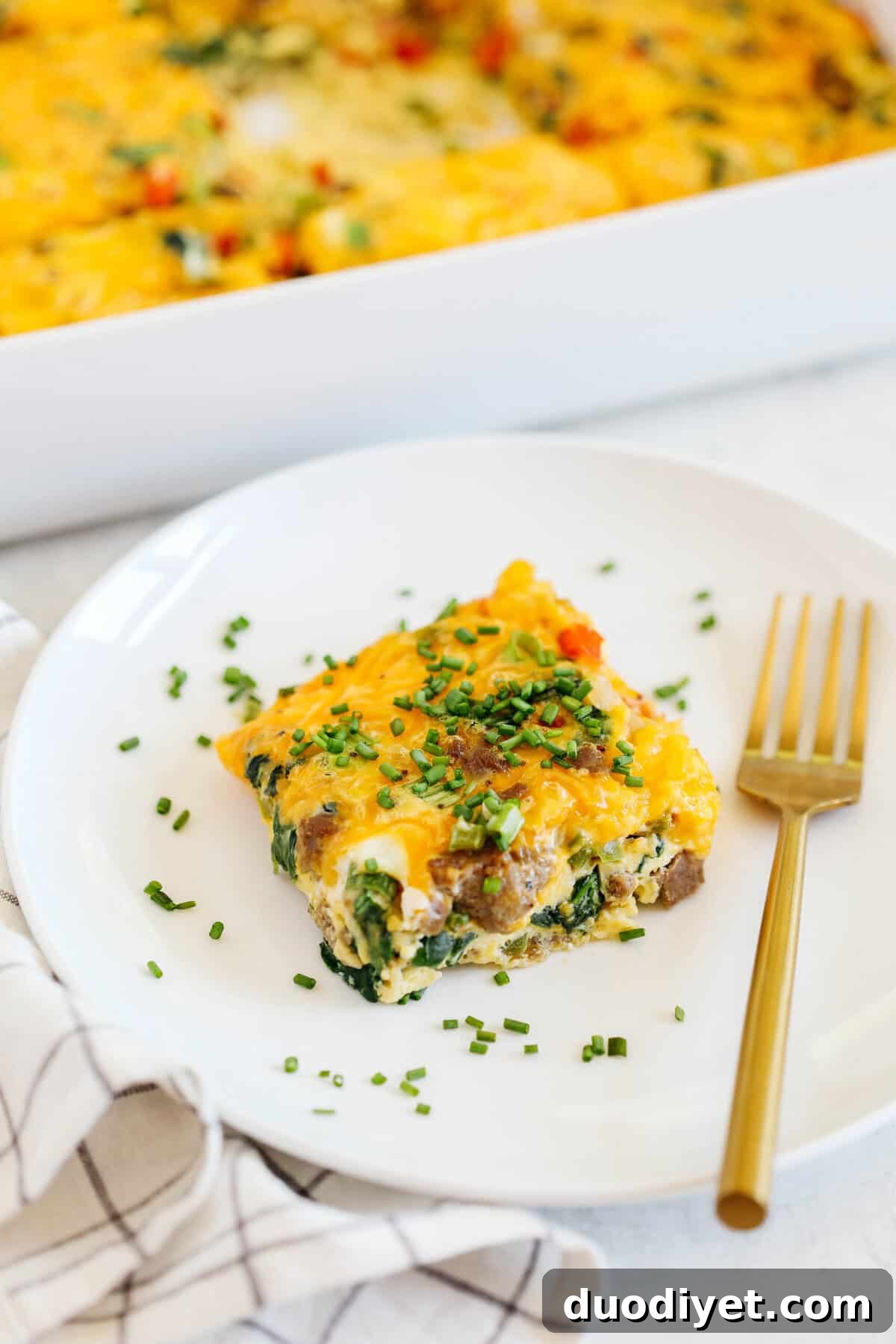 Make Ahead Sausage and Vegetable Egg Casserole 5 Individual egg muffins made from the same sausage and veggie mixture for easy meal prep.
