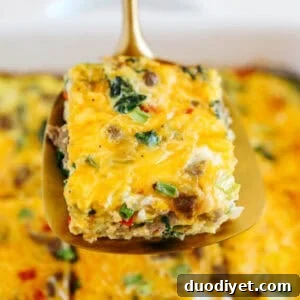 Make Ahead Sausage and Vegetable Egg Casserole 6 Casserole thumbnail