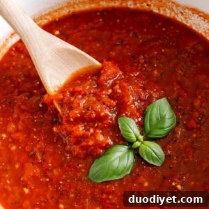How to Make Classic Marinara Sauce from Scratch 6 Simple Marinara Sauce in a bowl