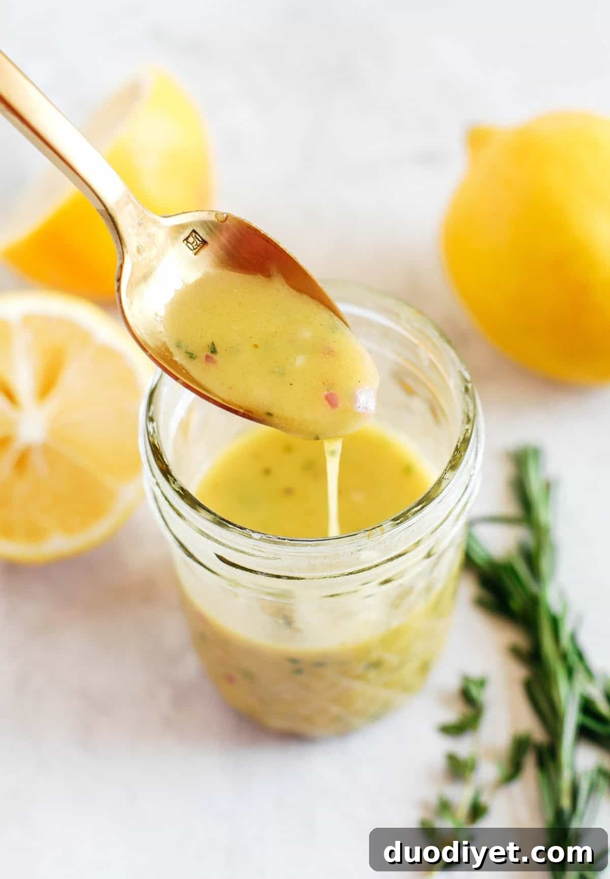 Lemon Dijon Herb Vinaigrette Recipe 4 Bright and fresh Lemon Dijon Herb Dressing made in just minutes with a few simple pantry ingredients! Perfect for salads, veggies, marinades, and more!