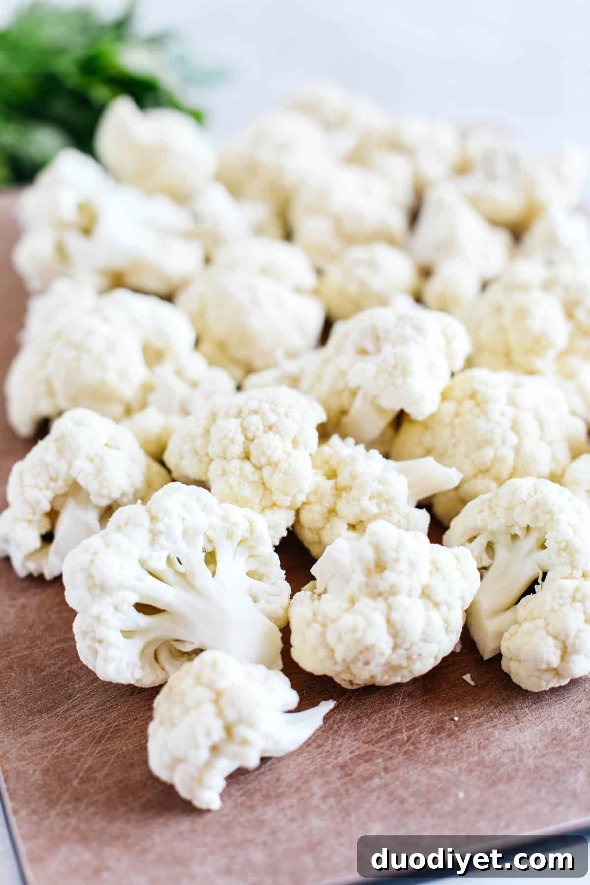 Mashed cauliflower served as a side dish