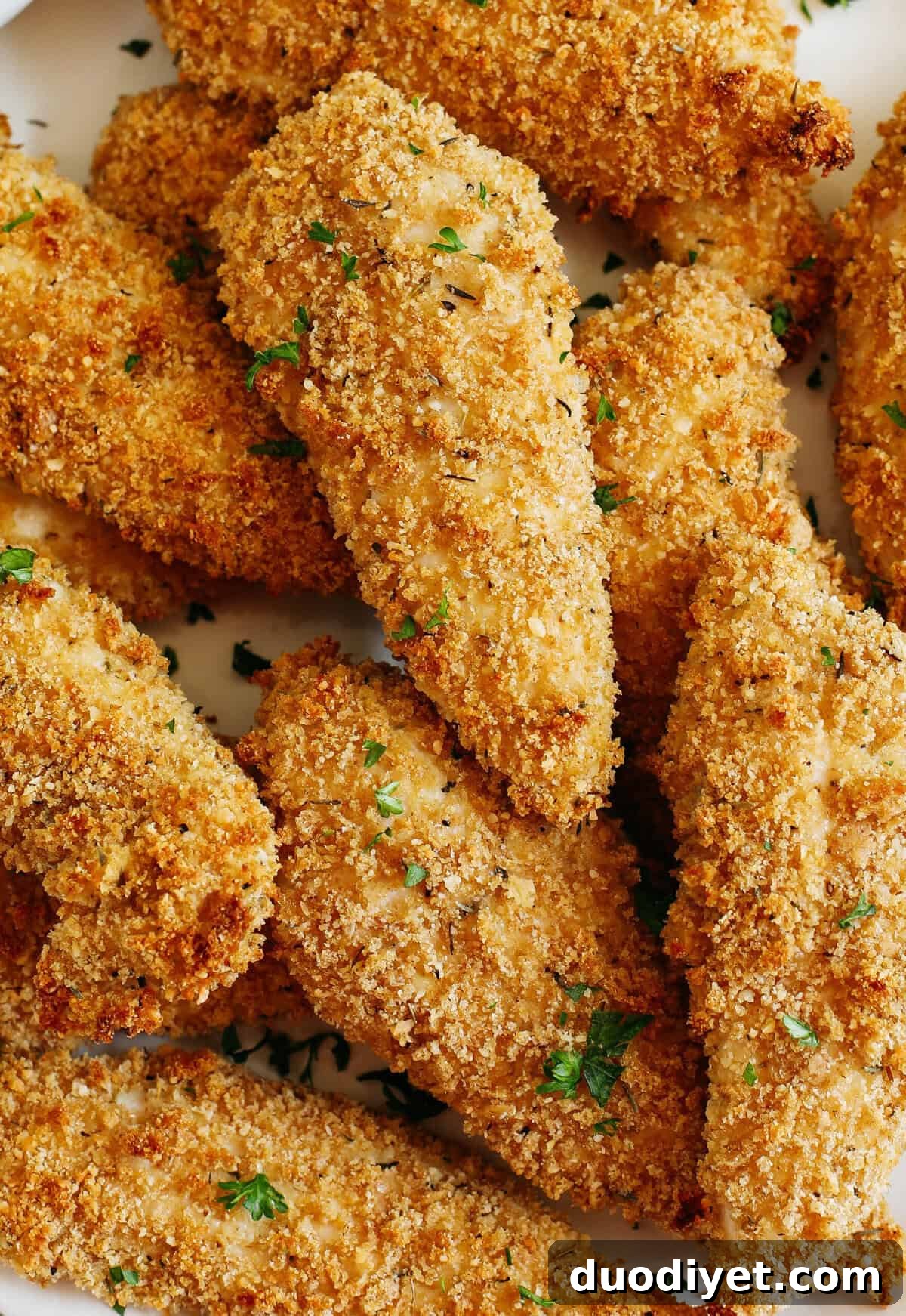 Easy Baked Chicken Tenders that are perfectly crispy, full of flavor and easily made in just 20 minutes! So delicious served with your favorite dipping sauce!