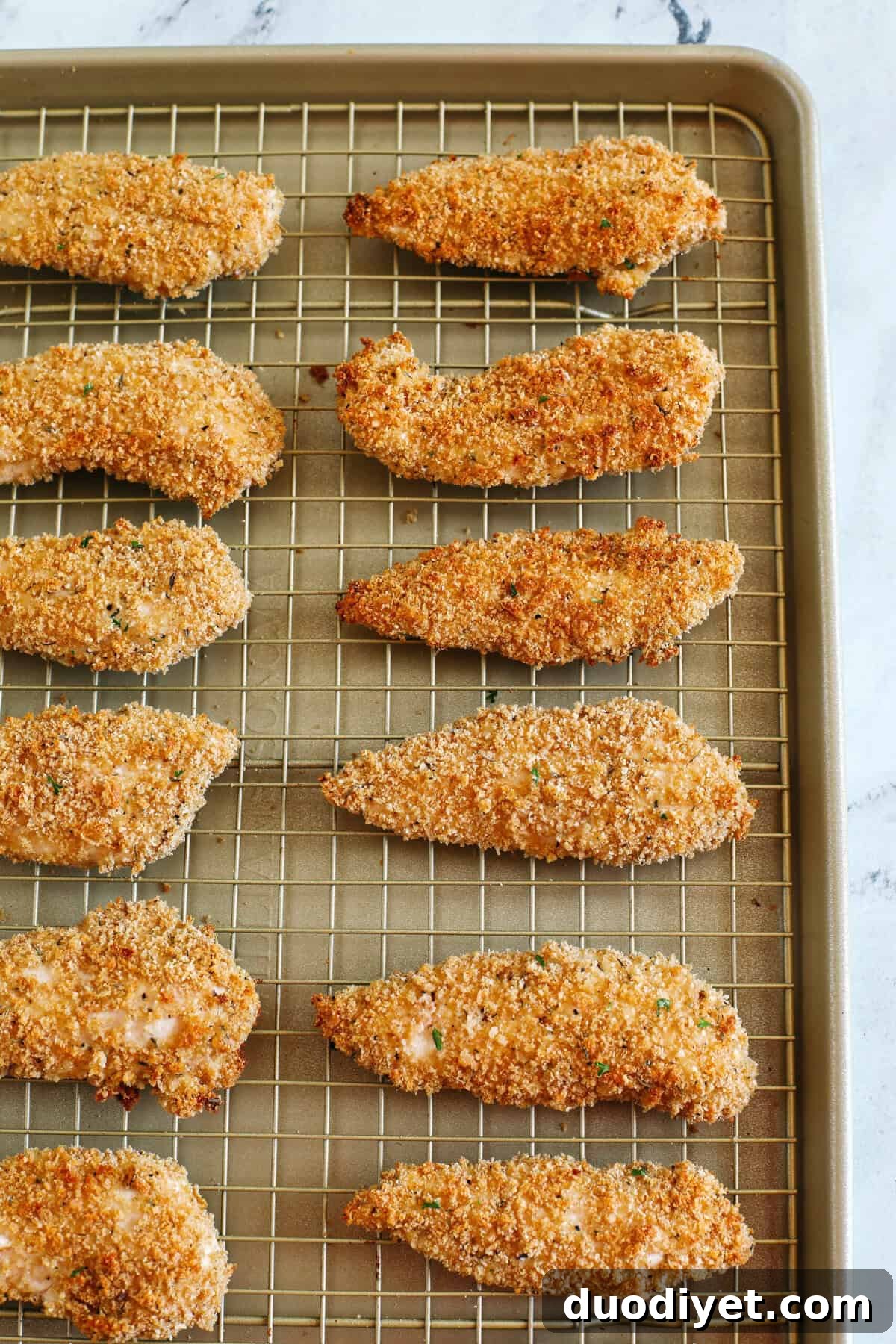 Easy Baked Chicken Tenders that are perfectly crispy, full of flavor and easily made in just 20 minutes! So delicious served with your favorite dipping sauce!