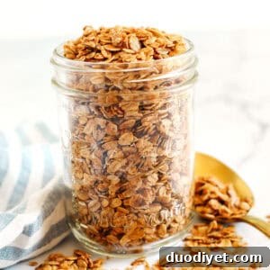 Crunchy Maple Cinnamon Granola Recipe 5 Granola in a jar