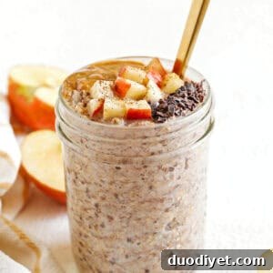 Apple Pie Overnight Oats Recipe for Make-Ahead Fall Breakfast 6 Apple Pie Overnight Oats easily made in just minutes the night before giving you a deliciously healthy breakfast as soon as you wake up!