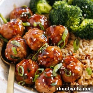 These tender Asian Glazed Turkey Meatballs are always a hit with our family! Coated in the most delicious sticky sweet sauce and easily made in less than 30 minutes!
