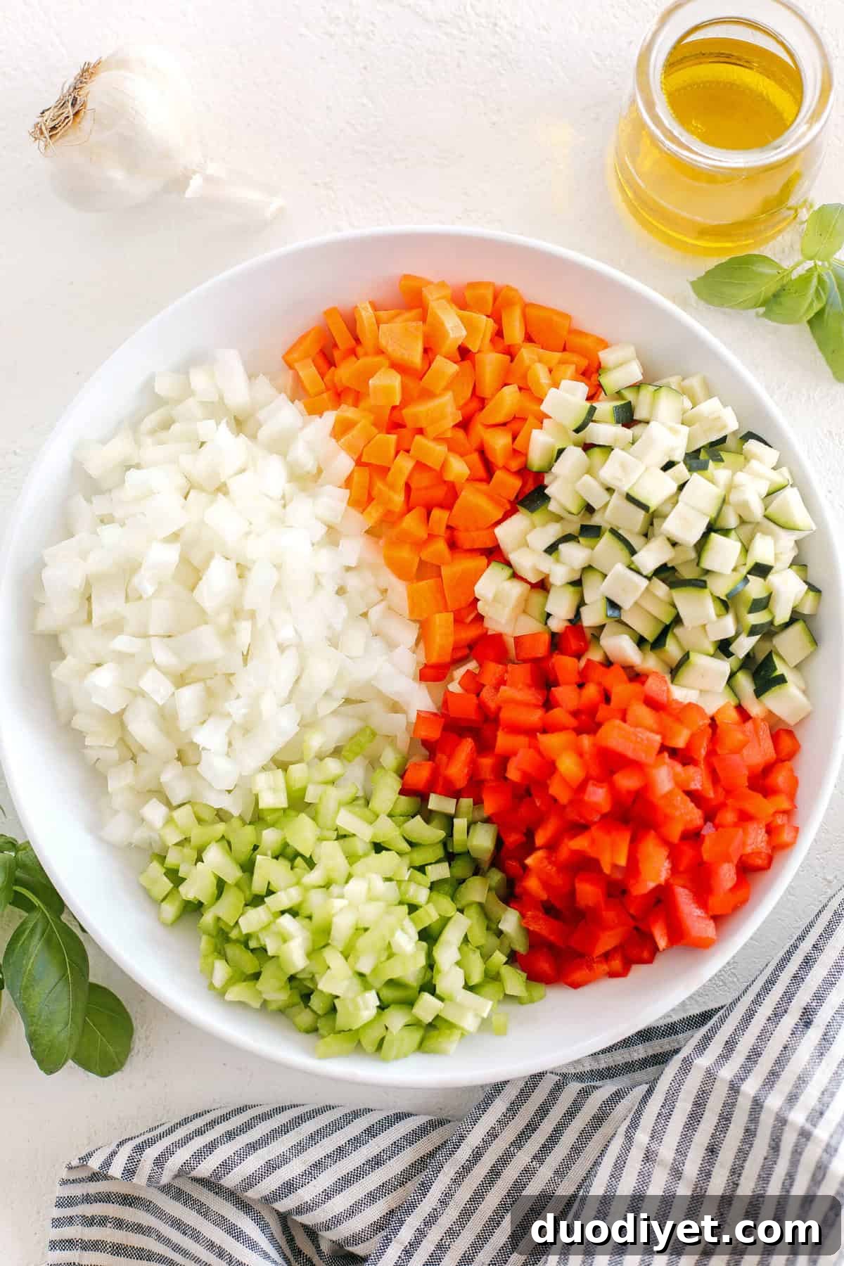 Sauce in a pot with vegetables