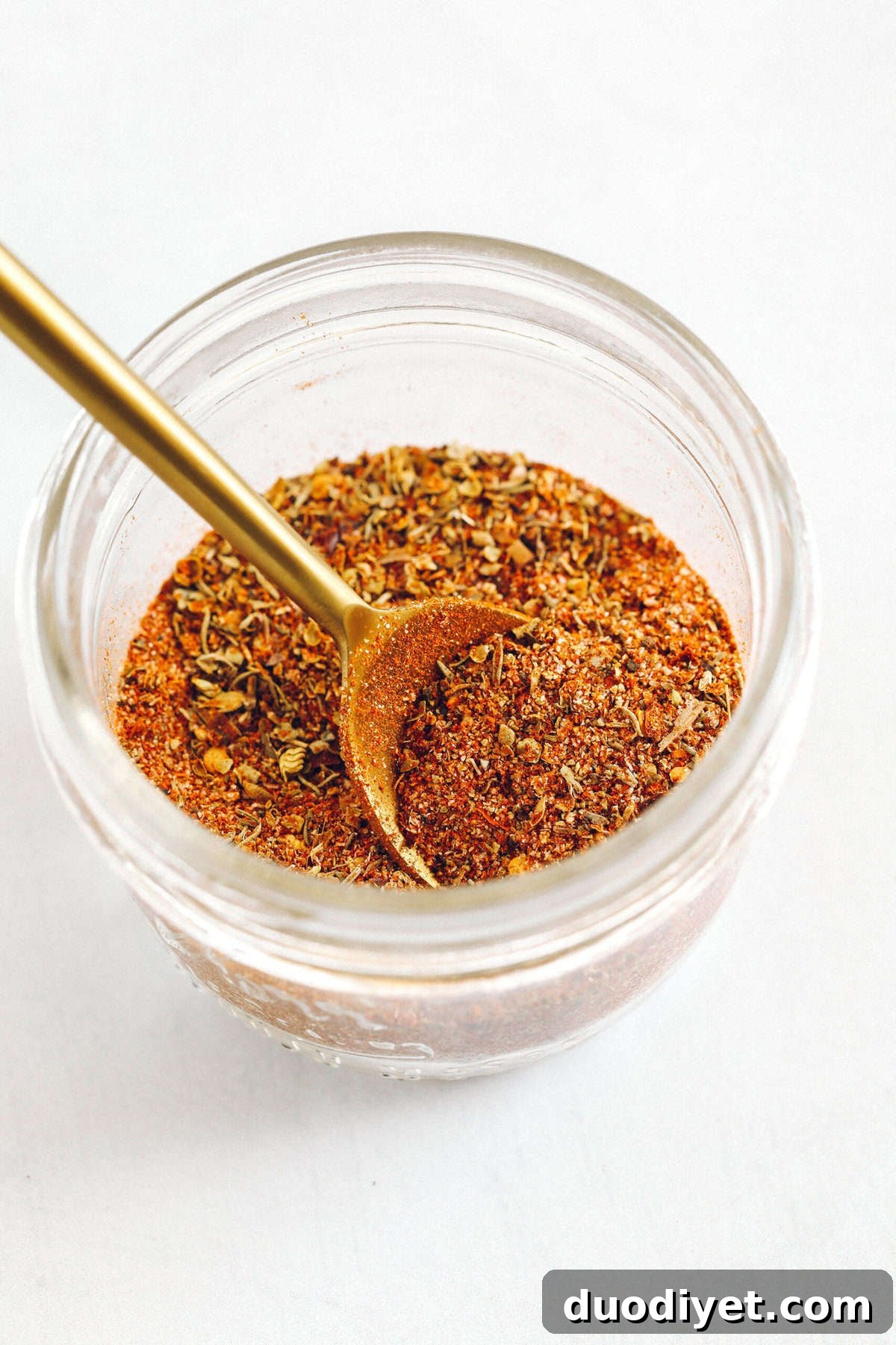 Homemade Cajun Seasoning jar and spices