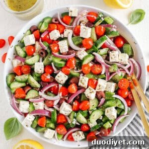 Greek Salad Recipe with Feta, Olives and Cucumber 5 Healthy Greek Salad