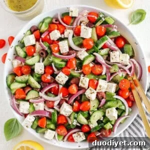 Authentic Greek Salad Recipe with Feta, Cucumber and Olives 5 Healthy Greek Salad