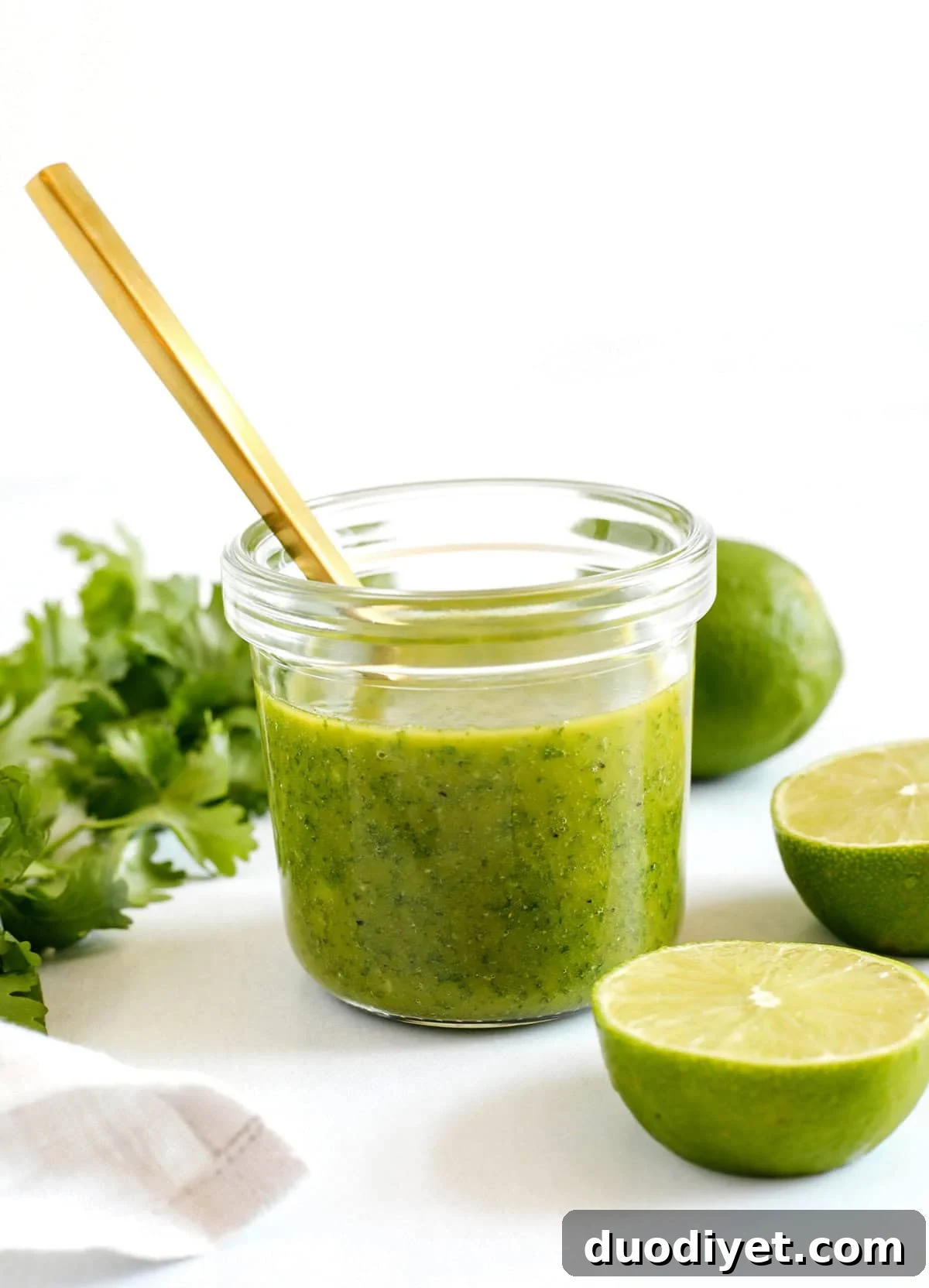 Zesty Cilantro Lime Dressing Recipe 2 Bright and tangy Cilantro Lime Dressing made with fresh ingredients and easily thrown together in just 5 minutes with so much flavor! Perfect for salads, veggies, chicken, fish, tacos and more!